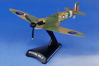 Spitfire Mk II Diecast Model, RAF Tangmere Wing, P7966, Douglas Bader, RAF