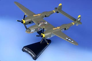 P-38J Lightning Diecast Model, USAAF 475th FG, 432nd FS, #44-23314 23 Skidoo