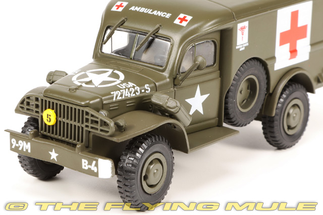 King & Country - Figure - DD049 DDay US Dodge 3/4 tonnellate camion e rimorchio - Plomb
