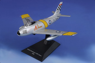 F-86F Sabre Diecast Model, USAF 51st FIW, 25th FIS, #52-4548 MiG Mad Marine