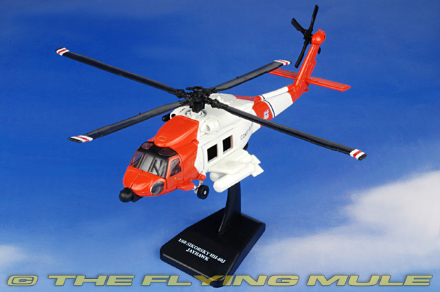 25593 Sikorsky HH-60J Jayhawk Coast Guard NewRay Hubschrauber Standmodel 1:60 