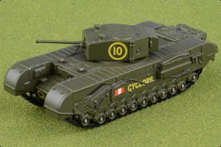 Churchill Mk III Diecast Model, British Army 51st (Leeds Rifles) Royal Tank Rgt - JUN RE-STOCK