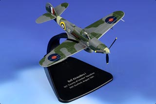 Airacobra Mk I Diecast Model, RAF No.601 Sqn, AH585, RAF Duxford, England