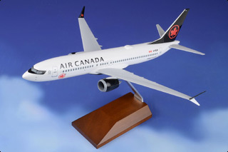 737 MAX 8 Display Model, Air Canada, C-FTJV, w/Wood Stand
