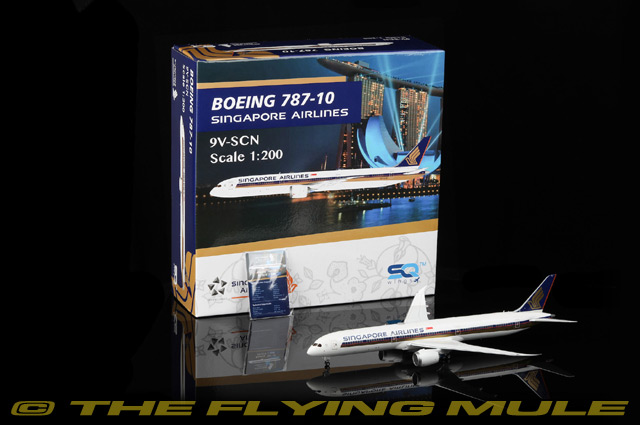 SQ Wings 1:200 787-10 Dreamliner Singapore Airlines 9V-SCN | eBay