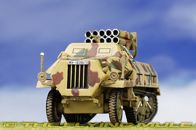 皇冠信誉!wm 1:72 二战德军panzerwerfer 42半履带自行火箭炮